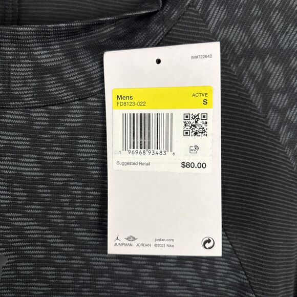 Air Jordan Dri-FIT ADV Sport T-Shirt Men's Small Dark Shadow Long Sleeve NWT - Picture 4 of 8